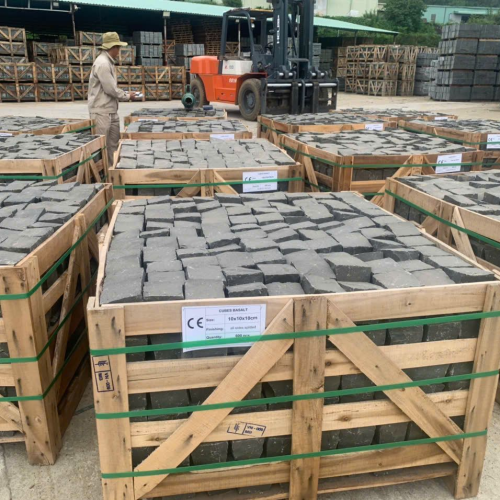 Quy Nhon Basalt Cubes, all sides split